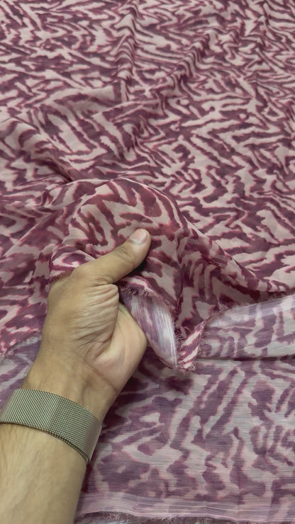 Buy Viscose Chiffon Animal Printed Fabric