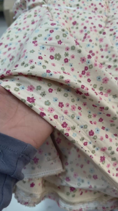 Buy Cotton Viscose Twill Tini Mini Floral Fabric