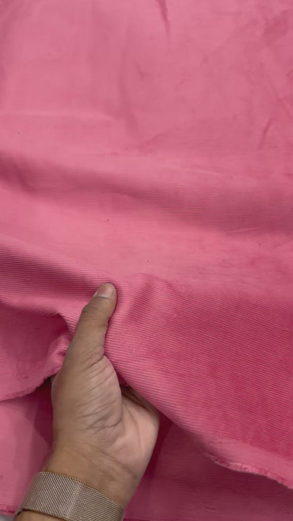 Buy Corduroy Solid Wild Berry Pink Fabric (21 Wale)