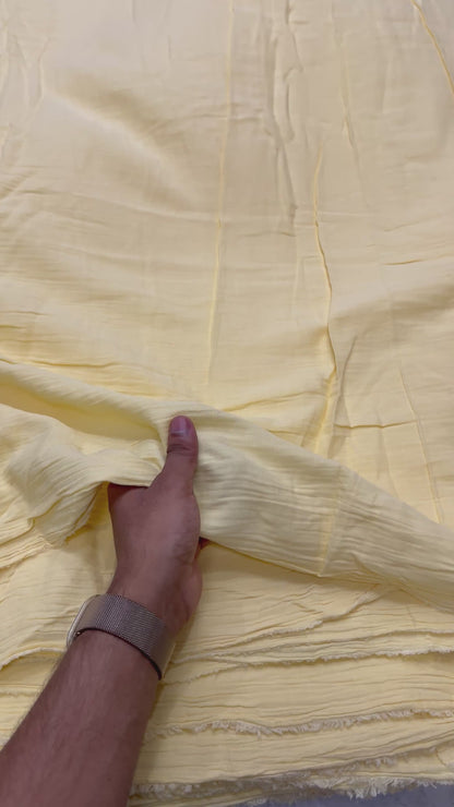 Buy Soft Cotton Double Cloth Baby Yellow Fabric