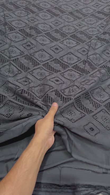 Buy Cotton Hakoba Heavy Work Square Wall Fabric