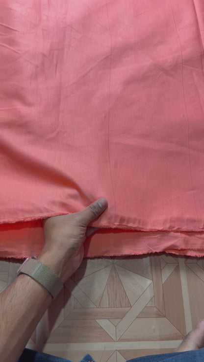 Buy Linen Solid Peach Solid Fabric