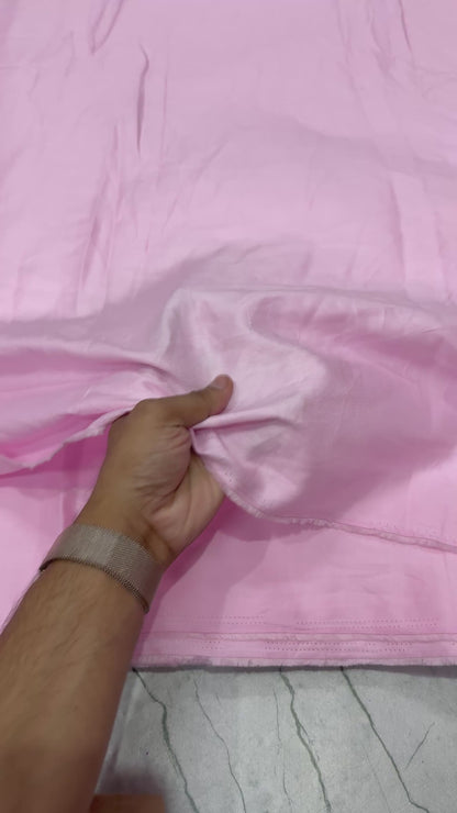 Buy Linen Carnation Pink Solid Fabric