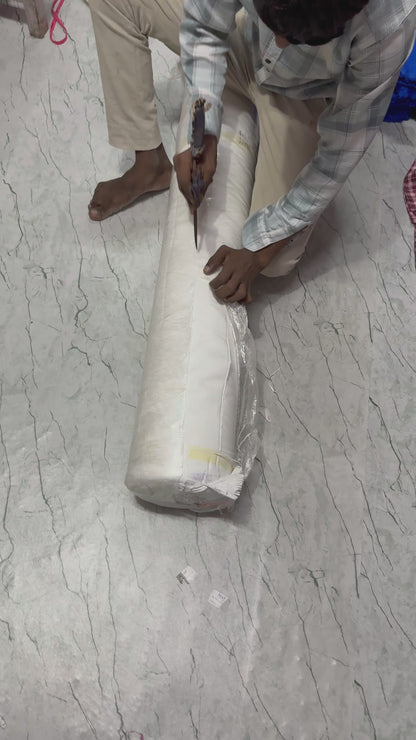 Buy Solid White Pure Cotton Satin