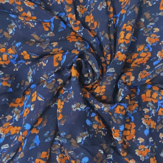 Buy Viscose Georgette Floral Printed Fabric