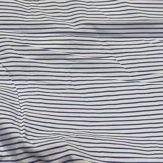 Buy Poplin Formal Blue Printed Stripes