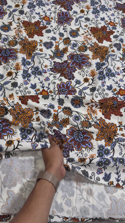 Buy Premium Modal Jacobean Printed Fabric