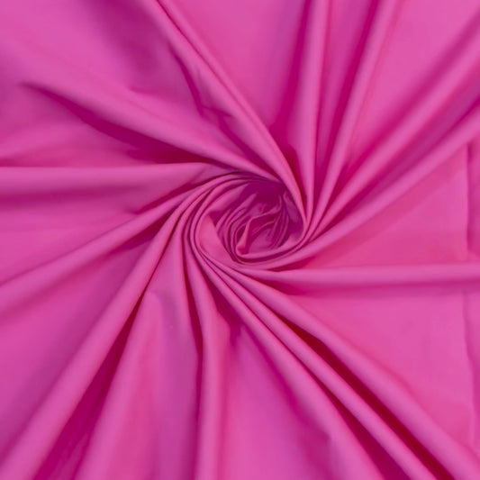 Buy Poplin Lycra Plain Fabric Barbie Pink