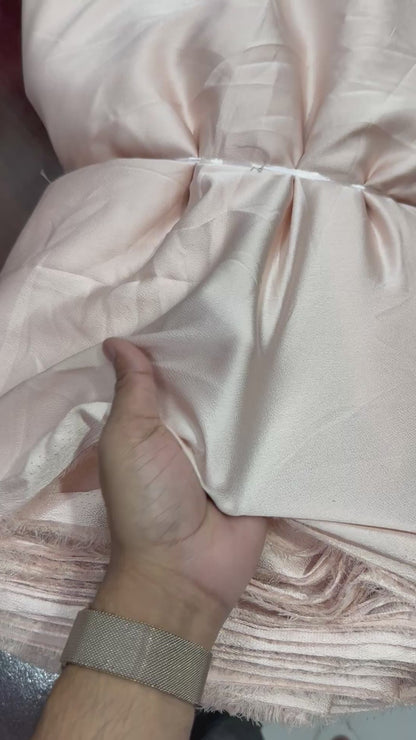 Buy Italian Silk Solid Light Pink Fabric