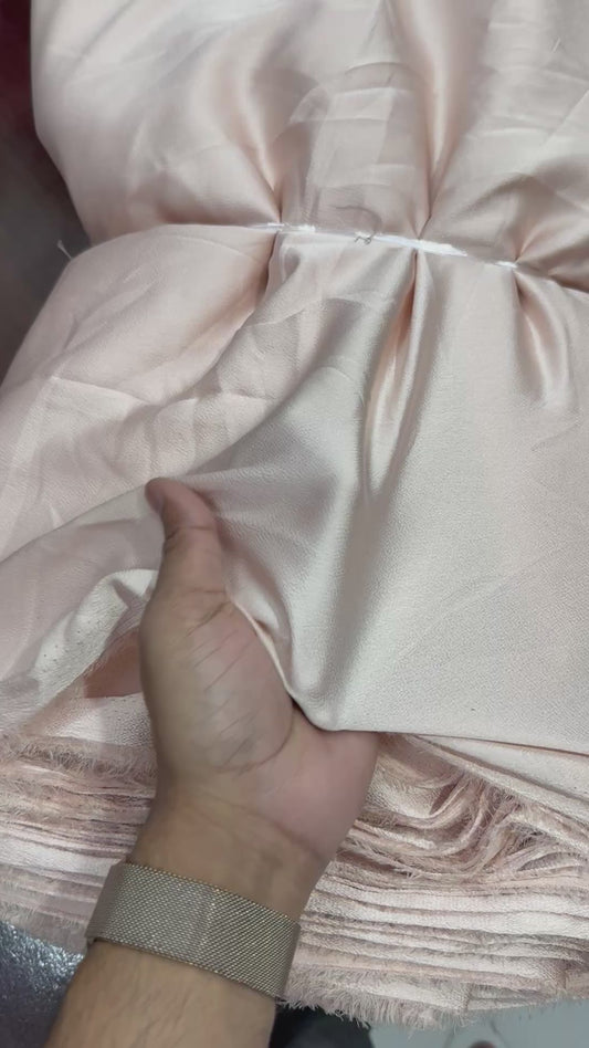 Buy Italian Silk Solid Light Pink Fabric
