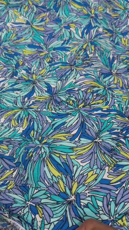 Buy Crinkled Crepe Dreamdrape Abstract Printed Fabric