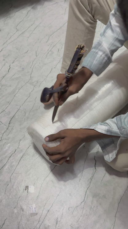 Buy Solid White Pure Cotton Satin