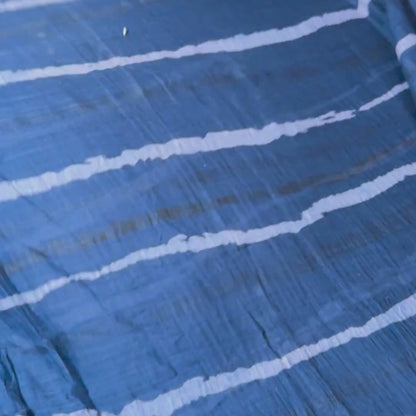 Buy Cotton Gauge Blue Stripe Fabric