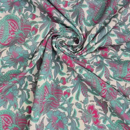 Buy Cambric Kalash Phool Printed Fabric