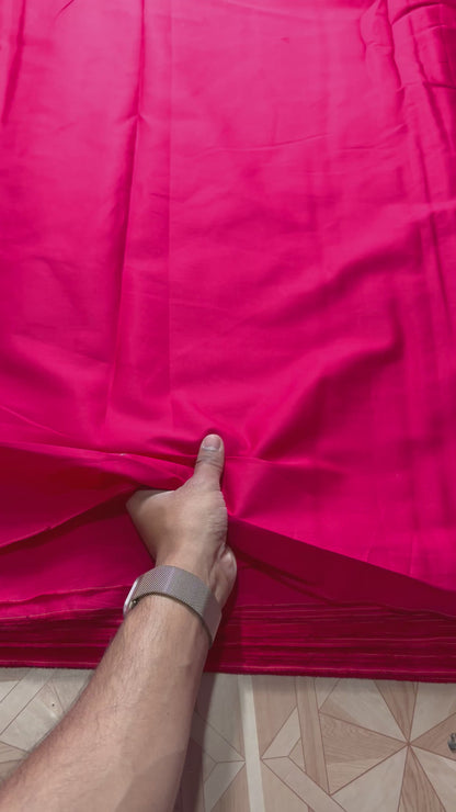 Buy 50s Poplin Solid Hot Pink Fabric