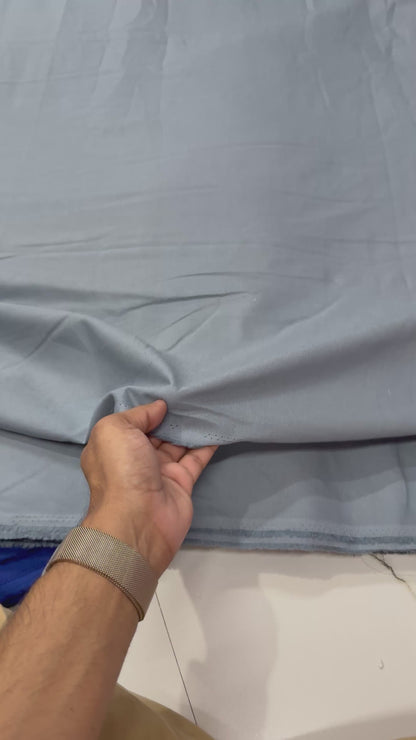 Buy Linen Solid Grey Solid Fabric