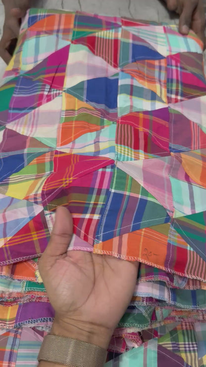 Buy Cotton Patch Work Red Dominance Printed Fabric