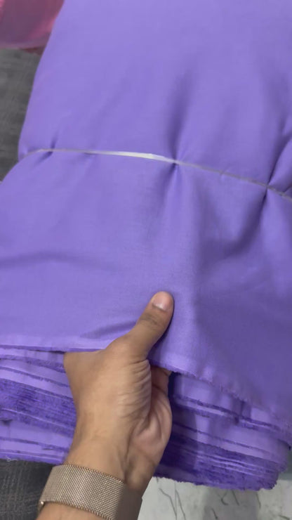 Buy Cotton Linen Solid Lavender Fabric