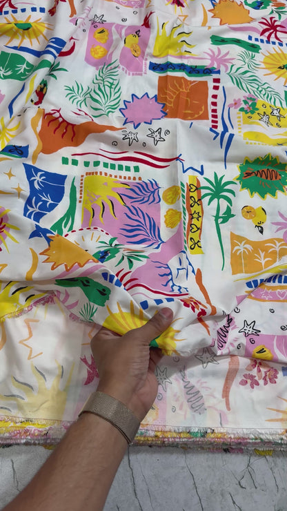 Buy Premium Modal Insta Trending Printed Fabric