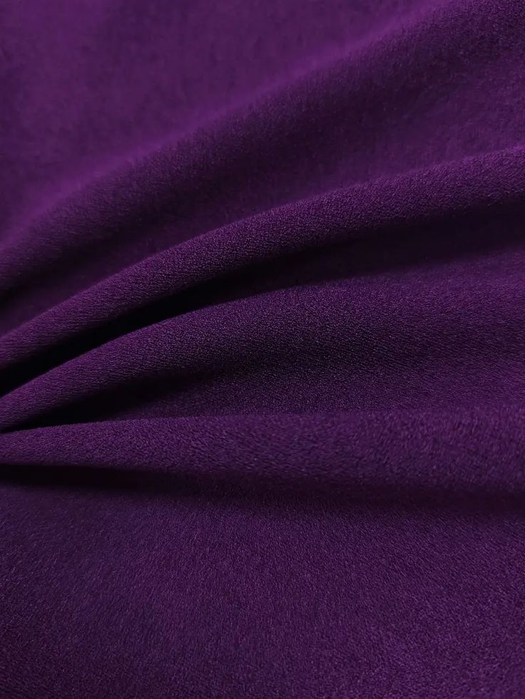 Buy Viscose Crepe Solid Violet Fabric - MAF 
